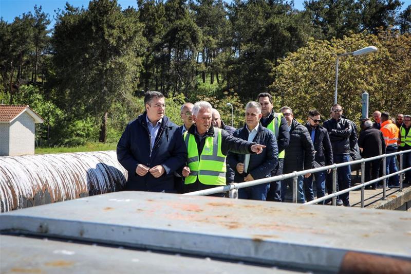 Αυτοψία του Απόστολου Τζιτζικώστα στο φράγμα Έλλης στην Ελεούσα Θεσσαλονίκης φωτο4 (29/4/2023)