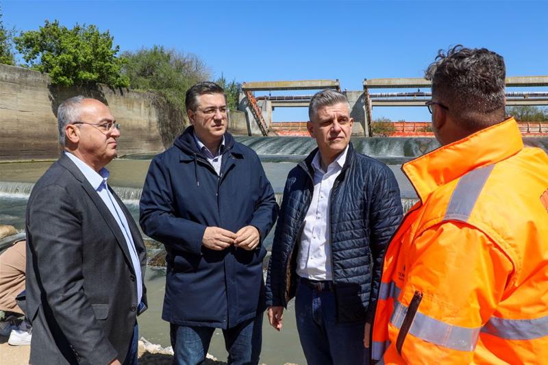 Αυτοψία του Απόστολου Τζιτζικώστα στο φράγμα Έλλης στην Ελεούσα Θεσσαλονίκης φωτο7 (29/4/2023)