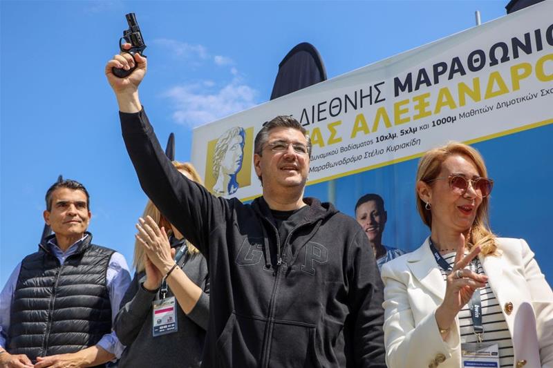 Ο Α. Τζιτζικώστας στον 17ο Διεθνή Μαραθώνιο Μέγας Αλέξανδρος στη Θεσσαλονίκη φωτο2 (30/4/2023)