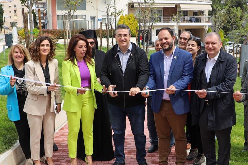 Το Πάρκο Αιγυπτιάδη στην Καλαμαριά εγκαινίασε ο Α. Τζιτζικώστας με τον Γ. Δαρδαμανέλη φωτο1 (2/5/2023)