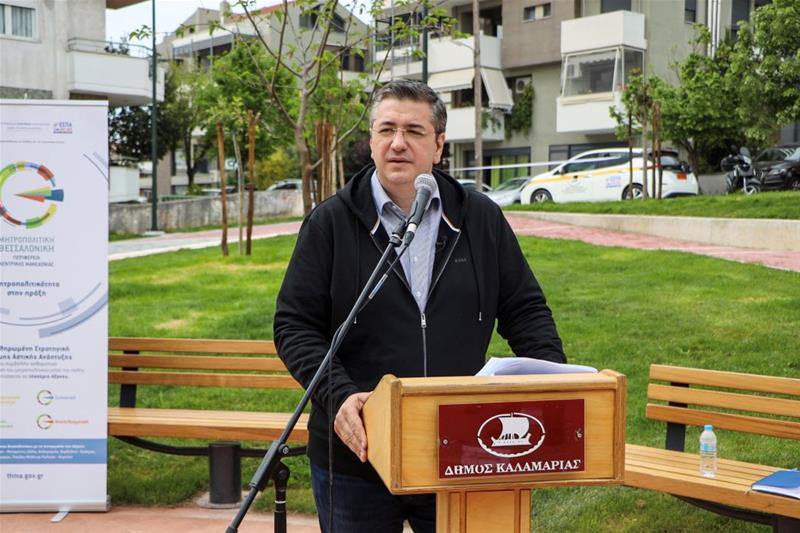 Το Πάρκο Αιγυπτιάδη στην Καλαμαριά εγκαινίασε ο Α. Τζιτζικώστας με τον Γ. Δαρδαμανέλη φωτο4 (2/5/2023)