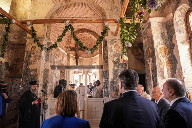 Εγκαίνια του Ιερού Ναού Μεταμορφώσεως του Σωτήρος στον Χορτιάτη Θεσσαλονίκης φωτο5 (6/5/2023)