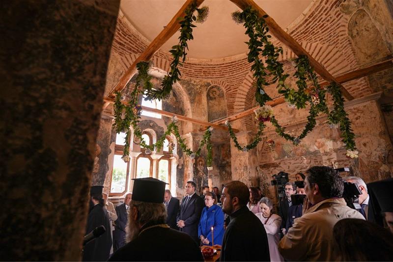 Εγκαίνια του Ιερού Ναού Μεταμορφώσεως του Σωτήρος στον Χορτιάτη Θεσσαλονίκης φωτο8 (6/5/2023)