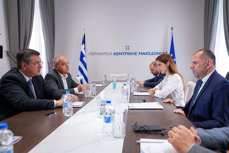 Συνάντηση εργασίας Α. Τζιτζικώστα και Γ. Γεραπετρίτη για τις υποδομές της Κεντρικής Μακεδονίας φωτο4 (6/5/2023)