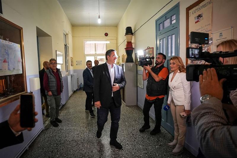 Δήλωση του Α. Τζιτζικώστα μετά την άσκηση του εκλογικού δικαιώματός του στη Βραχιά Θεσσαλονίκης φωτο3 (21/5/2023)