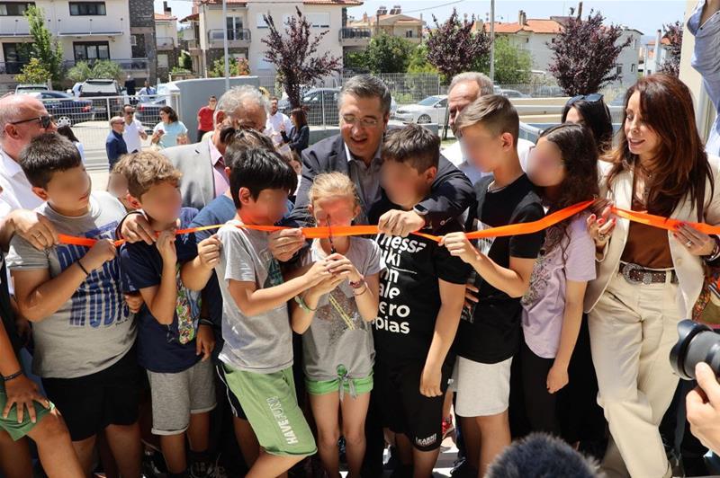 Εγκαίνια 5ου Δημοτικού Σχολείου Θέρμης στο Τριάδι από Α. Τζιτζικώστα και Θ. Παπαδόπουλο φωτο3 (9/6/2023)