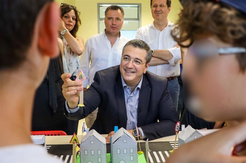 Εγκαίνια 5ου Δημοτικού Σχολείου Θέρμης στο Τριάδι από Α. Τζιτζικώστα και Θ. Παπαδόπουλο φωτο4 (9/6/2023)