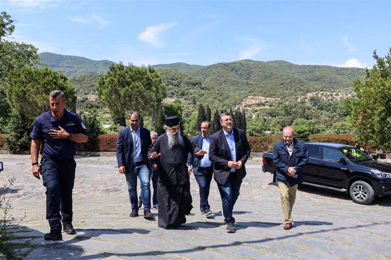 Διήμερη επίσημη επίσκεψη του Περιφερειάρχη Κεντρικής Μακεδονίας Α.Τζιτζικώστα στο Άγιον Όρος φωτο16 (14/6/2023)