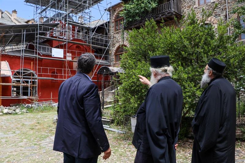 Διήμερη επίσημη επίσκεψη του Περιφερειάρχη Κεντρικής Μακεδονίας Α.Τζιτζικώστα στο Άγιον Όρος φωτο17 (14/6/2023)
