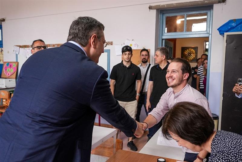 Δήλωση του Α. Τζιτζικώστα μετά την άσκηση του εκλογικού του δικαιώματος στη Βραχιά Θεσσαλονίκης φωτο3 (25/6/2023)