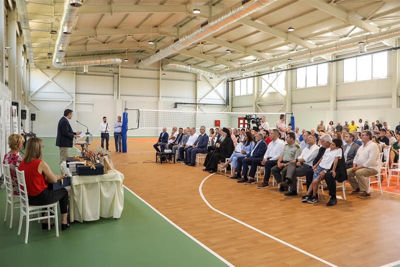 Το Κλειστό Γυμναστήριο ΤΕΦΑΑ του ΑΠΘ στη Θέρμη εγκαινίασε ο Α. Τζιτζικώστας φωτο5 (28/6/2023)