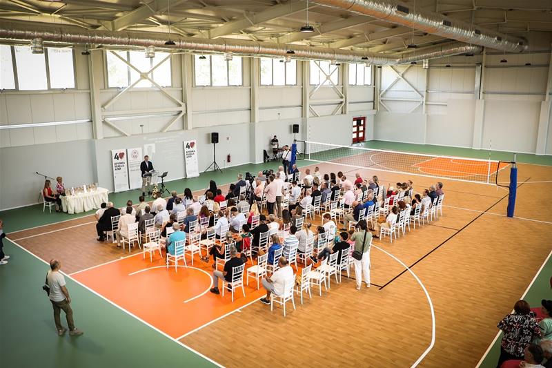 Το Κλειστό Γυμναστήριο ΤΕΦΑΑ του ΑΠΘ στη Θέρμη εγκαινίασε ο Α. Τζιτζικώστας φωτο6 (28/6/2023)