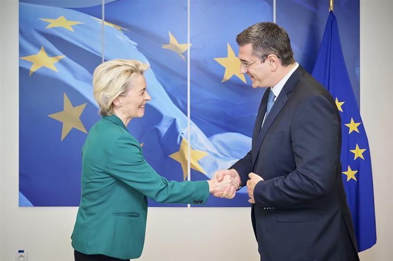 Συνάντηση του Απόστολου Τζιτζικώστα με την Πρόεδρο της Κομισιόν Ursula von der Leyen φωτο2 (7/7/2023)