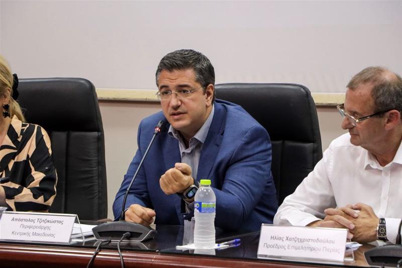 Ο Α. Τζιτζικώστας παρουσίασε στην Κατερίνη το έργο για την Κοινωνική Συνοχή και Αλληλεγγύη σε όλη την ΠΚΜ φωτο2 (19/7/2023)