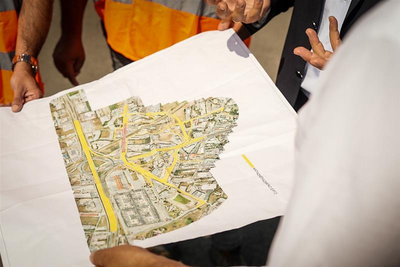 Αυτοψία του Περιφερειάρχη Κ. Μακεδονίας Απ.Τζιτζικώστα στις εργασίες της Περιφέρειας στον ανισόπεδο κόμβο Κ16 στη δυτική Θεσσαλονίκη φωτο8 (28/8/2023)