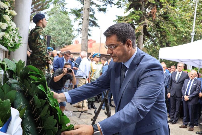 Ο Απόστολος Τζιτζικώστας στις εκδηλώσεις μνήμης για το Ολοκαύτωμα του Χορτιάτη φωτο1 (2/9/2023)