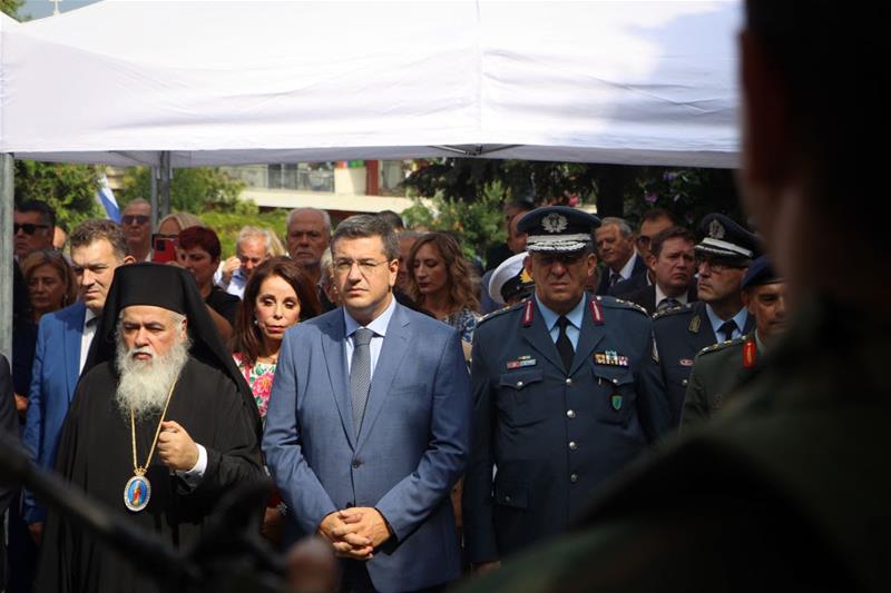 Ο Απόστολος Τζιτζικώστας στις εκδηλώσεις μνήμης για το Ολοκαύτωμα του Χορτιάτη φωτο2 (2/9/2023)