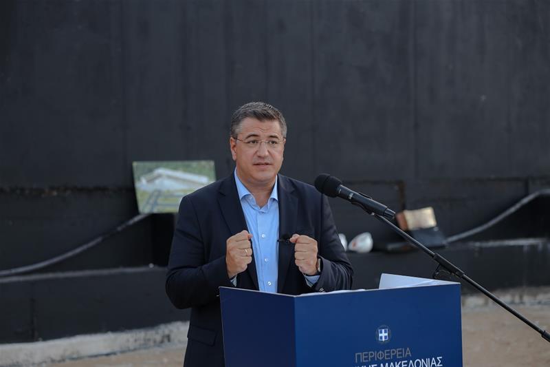 Ο Περιφερειάρχης Κεντρικής Μακεδονίας Απόστολος Τζιτζικώστα θεμελίωσε το νέο Διοικητήριο Ημαθίας στη Βέροια φώτο 5 (20/9/2023)