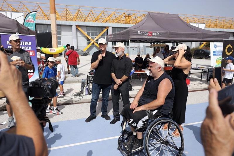 Ο Α. Τζιτζικώστας στο Τουρνουά Μπάσκετ ΟΧΙ ΣΤΗ ΒΙΑ στη μνήμη του Άλκη Καμπανού φωτο7 (23/9/2023)