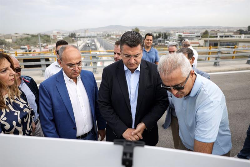 Στην κυκλοφορία και το παράπλευρο οδικό δίκτυο του ανισόπεδου κόμβου Κ16 στη δυτική είσοδο Θεσσαλονίκης φωτο1 (29/9/2023)