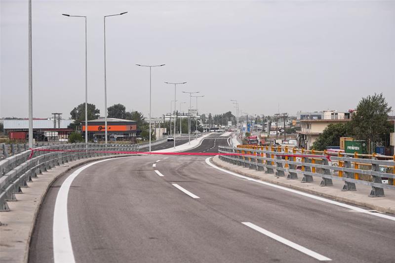 Στην κυκλοφορία και το παράπλευρο οδικό δίκτυο του ανισόπεδου κόμβου Κ16 στη δυτική είσοδο Θεσσαλονίκης φωτο8 (29/9/2023)