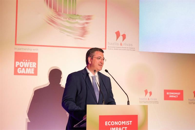 Ο Απόστολος Τζιτζικώστας στο 3ο Thessaloniki Metropolitan Summit του Economist φωτο1 (30/9/2023)