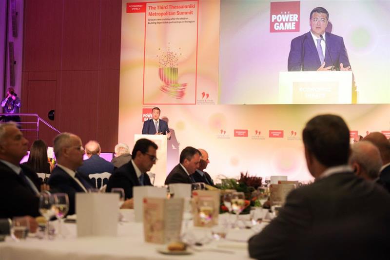 Ο Απόστολος Τζιτζικώστας στο 3ο Thessaloniki Metropolitan Summit του Economist φωτο2 (30/9/2023)