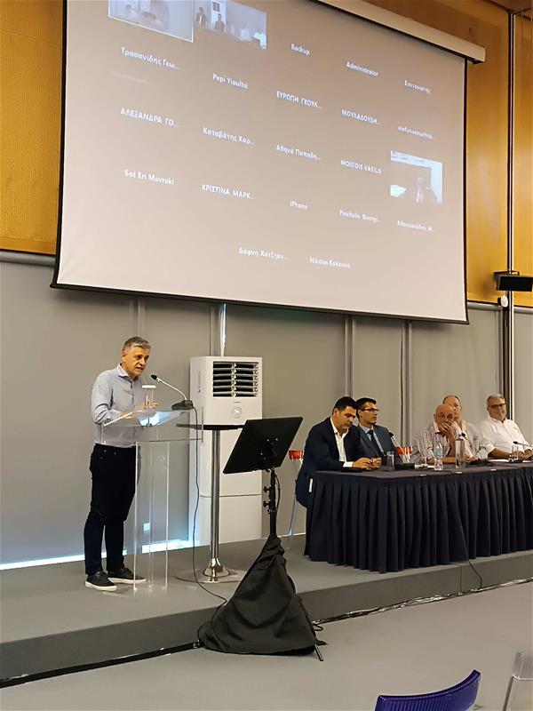 Ημερίδα Περιφ.Μηχανισμού Διάγνωσης Αναγκών Αγοράς Εργασίας Κ.Μακεδονίας φωτο1 Κ.Γιουτίκας