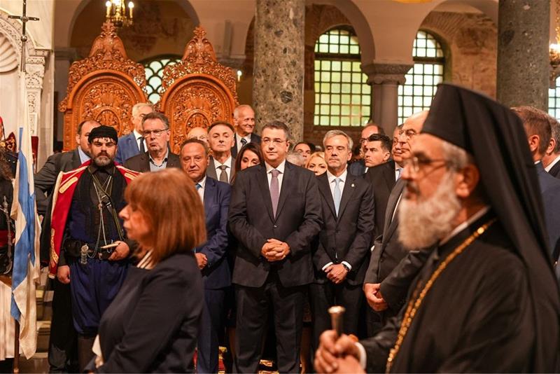 231026 Δήλωση Α. Τζιτζικώστα μετά τη δοξολογία για τον Πολιούχο της Θεσσαλονίκης Άγιο Δημήτριο και την Απελευθέρωση φωτο1 (26/10/2023)