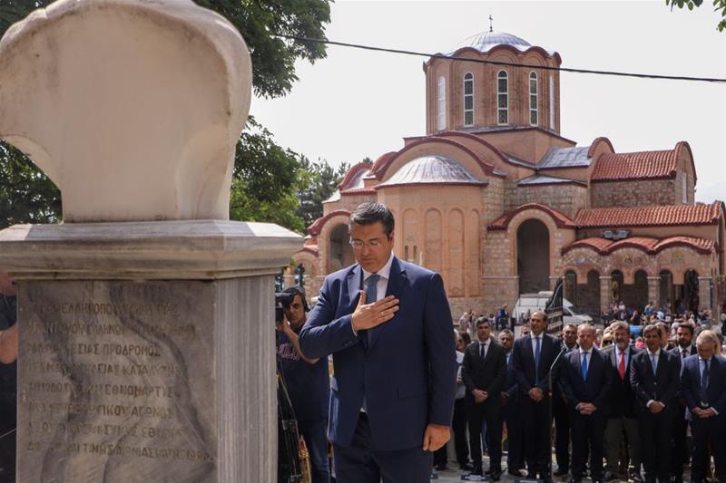 Ο Περιφερειάρχης Κεντρικής Μακεδονίας Απόστολος Τζιτζικώστας στις εκδηλώσεις για τον Δεκαπενταύγουστο στην Παναγία Σουμελά στο Βέρμιο Ημαθίας φώτο 1 (16/8/2023)