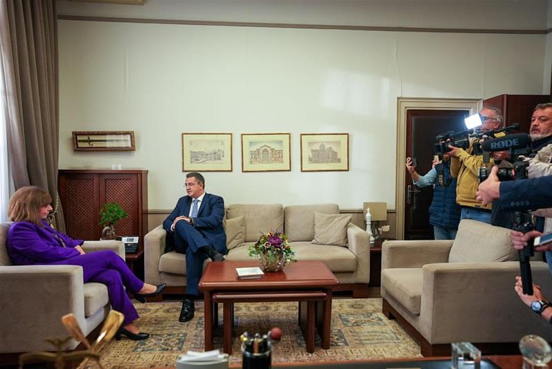 Συνάντηση του Περιφερειάρχη Κ. Μακεδονίας Α. Τζιτζικώστα με την Πρόεδρο της Δημοκρατίας Κ. Σακελλαροπούλου φωτο4 (27/10/2023)