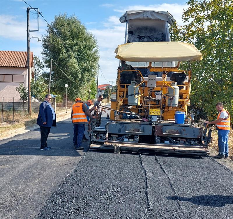 Ασφαλτόστρωση εντός του Γυψοχωρίου. (20/10/2023)