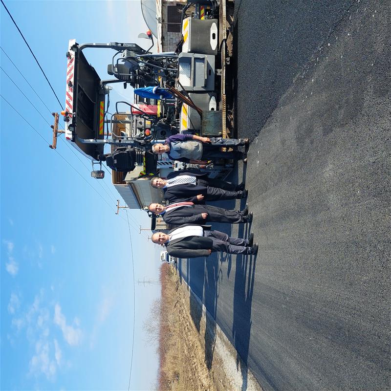 Ι. Τζαμτζής – Γ. Στάμκος, ασφαλτόστρωση οδού Γαλατάδες – Καρυώτισσα . (6/12/2023)