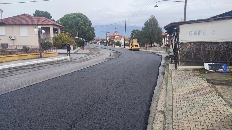 Συντήρηση οδοστρώματος Τριφύλλι1. (29/11/2023)